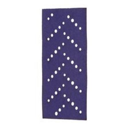 3M™ Cubitron™ II Hookit™ Purple Schleifstreifen 737U, 70 mm x 127 mm, Multihole, 400+, 51395