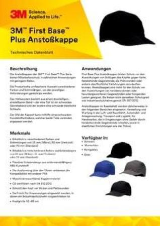 3M™ First Base™ Plus Anstoßkappe 2018550, Grau mit Mikro-Schirm, 25 mm, individuell