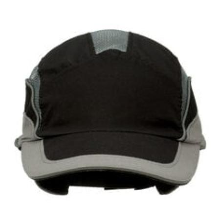 3M™ First Base™ 3 Anstoßkappe 2031217, Elite, Schwarz/Grau, Standard-Schirm, 70 mm, individuell