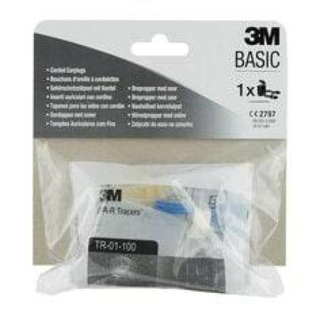 3M™ Gehörschutzstöpsel mit Kordel UF-01-000, 1 Paar pro Packung