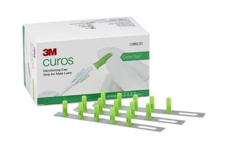 3M™ Curos™ Tips Desinfektionskappen f. männliche LuerAnschlüsse, CM5-200R, 5er Streifen, 1 VE(CS)=2000 Tips, 10 KAR à 40 Streifen