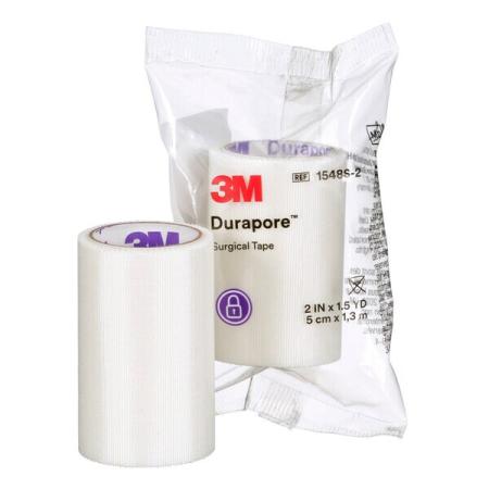 3M™ Durapore™ Kunstseidenpflaster, 1548S-2 , 5 cm x 1.37 m, einzeln verpackt, 50 / Packung