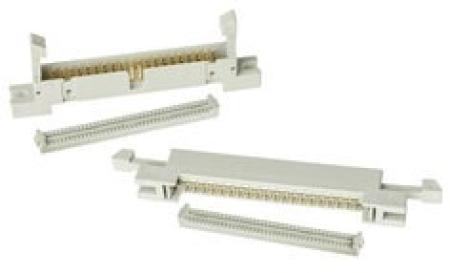 3M™ 4640-B300, Wannenstiftstecker für die Kabelmontage, mit Flansch, 40-polig, 4600 Serie, 2,54 mm, 0,76 µm Au, Grau
