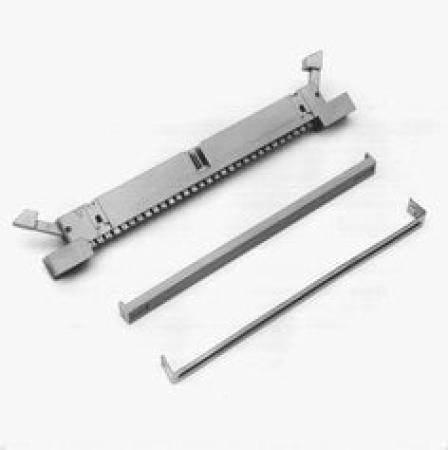 3M™ 4610-6250, Wannenstiftstecker für die Kabelmontage, mit Flansch, 10-polig, 4600 Serie, 2,54 mm, 0,76 µm Au, Grau