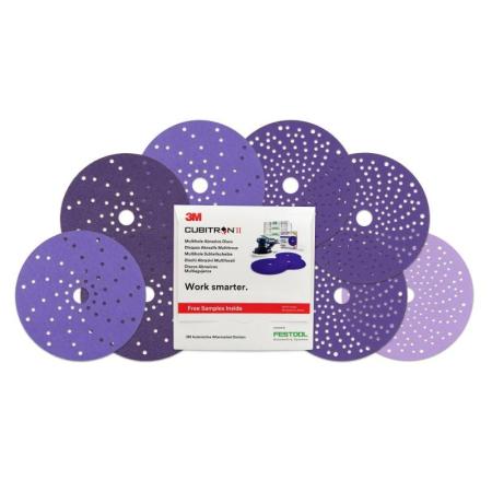 3M™ Cubitron™ II Hookit™ Schleifscheibe 737U, 150mm, Musterpack, 80+/400+, 52020