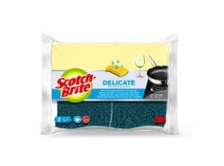 Scotch-Brite® Delicate nicht kratzender Naturfaser-Reinigungsschwamm, 2 Stück pro Packung
