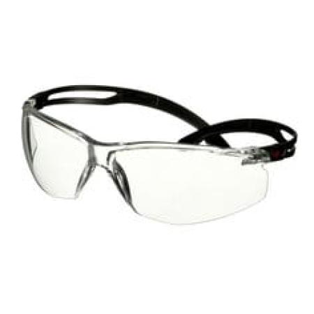 3M™ SecureFit™ 500 Schutzbrille, schwarze Bügel, Scotchgard™ Anti-Fog-/Antikratz-Beschichtung (K&N), transparente Scheibe, SF501SGAF-BLK-EU, 20 pro Packung