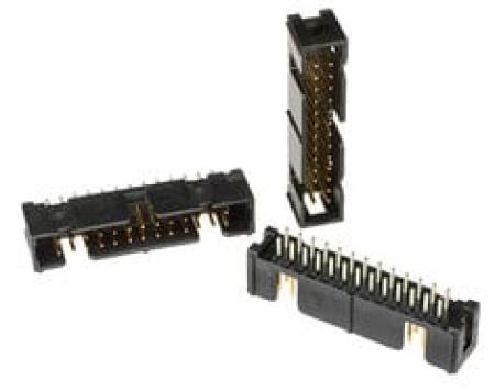 3M™ N2526-6003 RB, Wannenstiftstecker, Low Profile, 180° gerade, 26-polig, 2500 Serie, 2,54 mm, 0,76 µm Au, Schwarz