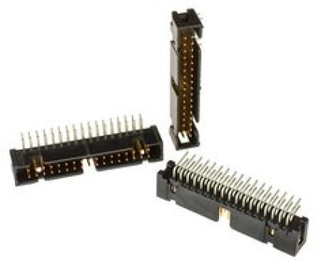 3M™ N2530-5002 RB, Wannenstiftstecker, Low Profile, 90° abgewinkelt, 30-polig, 2500 Serie, 2,54 mm, 0,76 µm Au, Schwarz