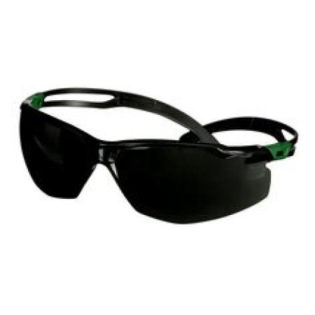 3M™ SecureFit™ 500 Schutzbrille, grün/schwarze Bügel, Antikratz-Beschichtung+ (K), graue Scheibe Schutzstufe IR 5.0, SF550ASP-GRN-EU, 20 pro Packung