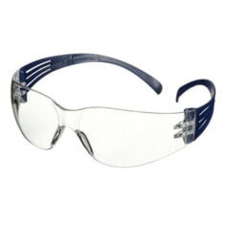3M™ SecureFit™ 100 Schutzbrille, blaue Bügel, Antikratz-Beschichtung, transparente Scheibe, SF101AS-BLU-EU, 20 pro Packung