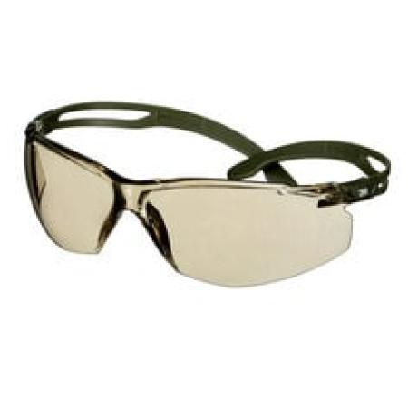 3M™ SecureFit™ 500 Schutzbrille, dunkelgrüne Bügel, Scotchgard™ Anti-Fog-/Antikratz-Beschichtung (K&N), hellbraune Scheibe, SF528SGAF-DGR-EU, 20 pro Packung