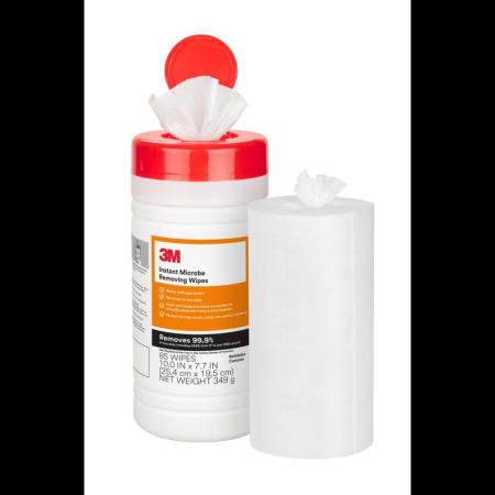 3M™ Microbe Removal Reinigungstücher, EN/SP, OUS, 195 mm x 254 mm, 85 Tücher/Kanister, 4 Kanister/Versandeinheit