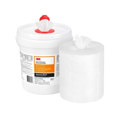 3M™ Microbe Removal Reinigungstücher, Nachfüllrollen Eimer, 255 mm x 195 mm, 200 Tücher/Rolle, 4 Rollen/Versandeinheit