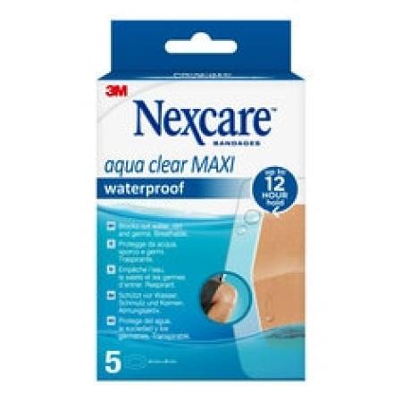 Nexcare™ Aqua Clear MAXI Waterproof Pflaster, 60 mm x 88 mm, 5/Pack