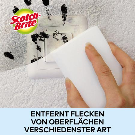 Preview: Scotch-Brite® Magic Schmutzradierer, 8 Stück pro Packung -  Entfernt mühelos zahlreiche Flecken und Verschmutzungen