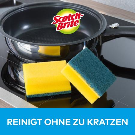 Preview: Scotch-Brite® Delicate, nicht kratzender Spülschwamm, 12 Stück pro Packung - Allzweck-Schwamm für den Alltag