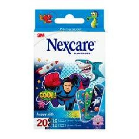 Nexcare™ Happy Kids Plasters Cool, assortiert, 20/Packung