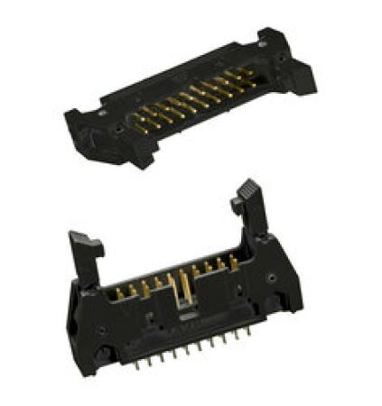3M™ N3431-5203 RB, Wannenstiftstecker, 90° abgewinkelt, 34-polig, 3000 Serie, 2,54 mm, 0,76 µm Au, Schwarz