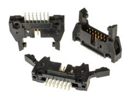 3M™ N3314-6303 RB, Wannenstiftstecker, 180° gerade, 14-polig, 3000 Serie, 2,54 mm, 0,76 µm Au, Schwarz
