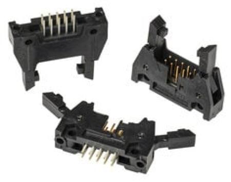 3M™ N3408-6203 RB, Wannenstiftstecker, 180° gerade, 16-polig, 3000 Serie, 2,54 mm, 0,76 µm Au, Schwarz