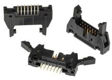 3M™ N3314-6302 RB, Wannenstiftstecker, 180° gerade, 14-polig, 3000 Serie, 2,54 mm, 0,76 µm Au, Schwarz