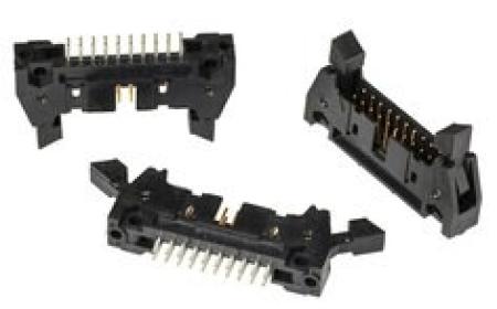 3M™ N3428-6202 RB, Wannenstiftstecker, 180° gerade, 20-polig, 3000 Serie, 2,54 mm, 0,76 µm Au, Schwarz, 300 Stück