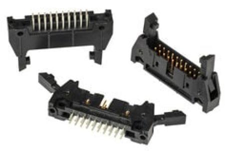 3M™ N3428-6302 RB, Wannenstiftstecker, 180° gerade, 20-polig, 3000 Serie, 2,54 mm, 0,76 µm Au, Schwarz