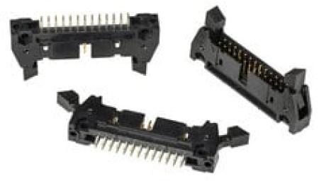 3M™ N3429-6202 RB, Wannenstiftstecker, 180° gerade, 26-polig, 3000 Serie, 2,54 mm, 0,76 µm Au, Schwarz