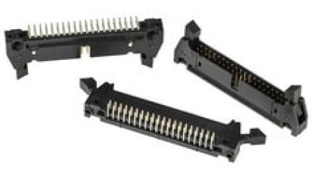 3M™ N3432-5302 RB, Wannenstiftstecker, 90° abgewinkelt, 40-polig, 3000 Serie, 2,54 mm, 0,76 µm Au, Schwarz