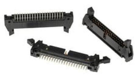 3M™ N3432-6202 RB, Wannenstiftstecker, 180° gerade, 40-polig, 3000 Serie, 2,54 mm, 0,76 µm Au, Schwarz