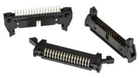 3M™ N3431-5202 RB, Wannenstiftstecker, 90° abgewinkelt, 34-polig, 3000 Serie, 2,54 mm, 0,76 µm Au, Schwarz