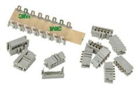 3M™ 3473-6600, Buchsenstecker für die Kabelmontage, 10-polig, 3000 Serie, 2,54 mm, 0,76 µm Au Grau
