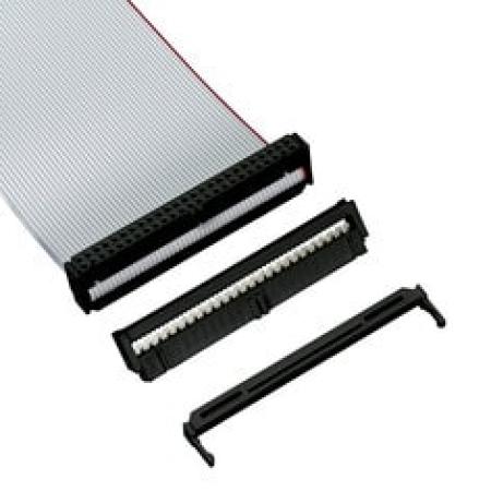 3M™ D89110-0101HK, Wannenstiftstecker für PCB, 180° gerade, 10-polig, D3000 Serie, 2,54mm, 0,38 µm Au, Schwarz