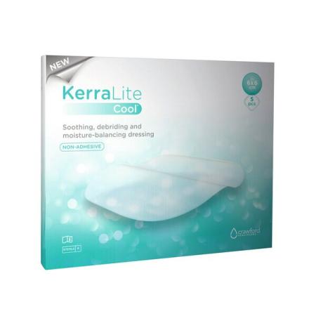 3M™ Kerralite Cool™ Feuchtigkeitsregulierende Hydrogelwundauflage, CWL1004, 6 cm x 6 cm, 5 Stück/Packung