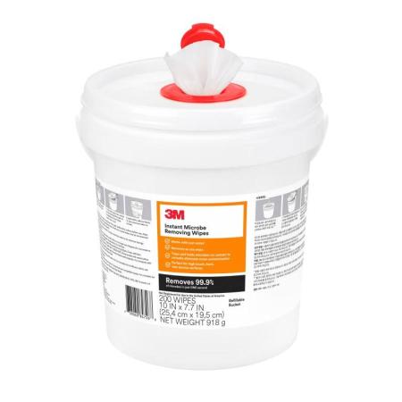 3M™ Microbe Removal Reinigungstücher, FR/GE/IT, 255 mm x 195 mm, 200 Tücher/Eimer, 4 Eimer/Versandeinheit