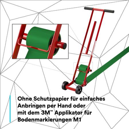 3M™ Langlebiges Bodenmarkierungsband 971, Grün, 102 mm x 33 m, 0.24 mm