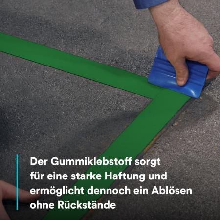 3M™ Langlebiges Bodenmarkierungsband 971, Grün, 50.8 mm x 32.9 m, 0.43 mm, Einzeln verpackt zur bequemen Entnahme