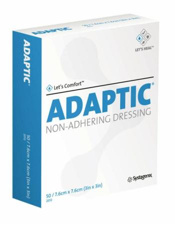 3M™ Adaptic™ Nicht haftender Wundverband, 2012, 7,6 cm x 7,6 cm, 50 Stück/Packung