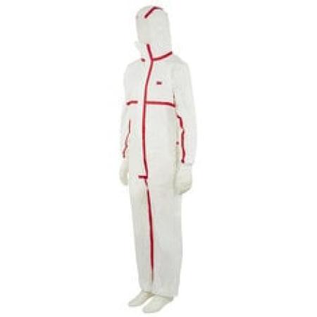3M™ Schutzanzug 4565, Weiß + Rot, Typ 4/5/6, 3XL