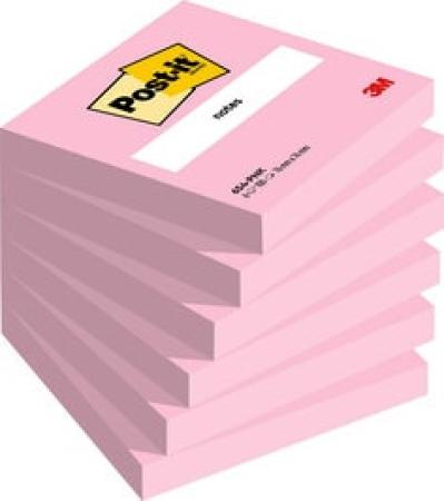 Post-it® Notes, Pink, 76 mm x 76 mm, 100 Blatt/Block, 6 Blöcke/Packung, 100% PEFC SGSCH-PEFC-COC-110078