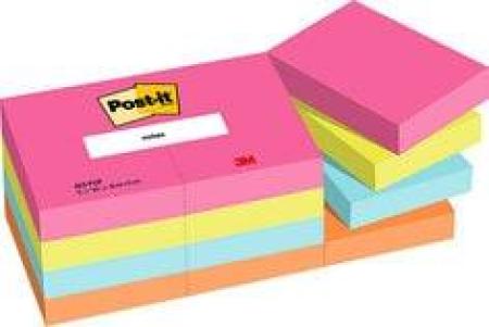 Post-it® Notes, Poptimistic  Collection, Vorratspackung, 51 x 38 mm, 12 Blöcke á 100 Blatt
