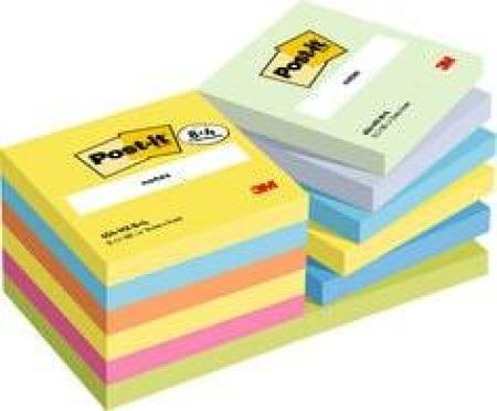 Post-it® Notes, Energetic Collection, 76 x 76 mm, 12 Blöcke à 100 Blatt zum Vorteilspreis