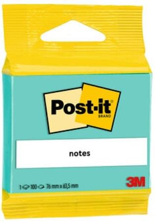 Post-it® Notes, Grün, 63.5 mm x 76 mm, 100 Blatt/Block, 1 Block/Packung, 100% PEFC SGSCH-PEFC-COC-110078
