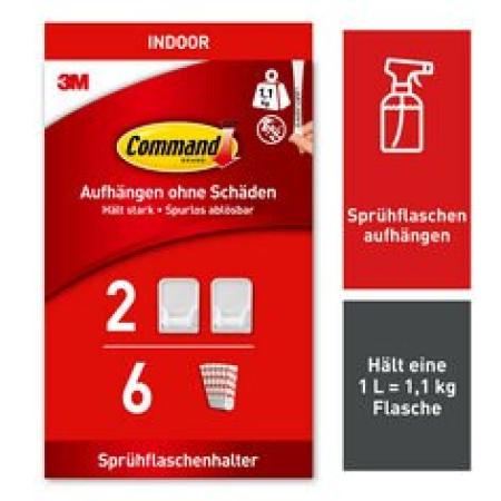 Command™ Sprühflaschenaufhänger GP009-2, 2 Haken, 6 Strips