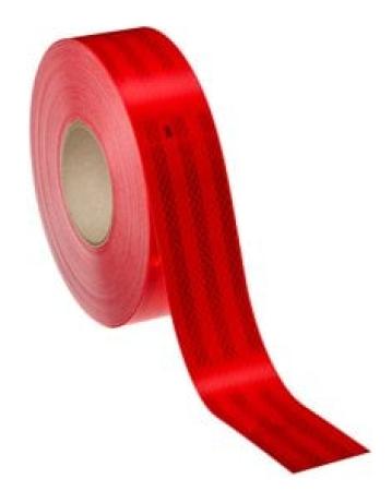 3M™ Diamond Grade™ Conspicuity Vehicle Markings 983-72, Red, Edge Sealed, ECE 104 marked, 53.5 mm x 50 m
