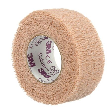 3M™ Coban™ NL latexfreier selbsthaftender Stütz- und Fixierverband, 2081T, beige, 2,5 cm x 4,5 m (gedehnt), 18 / CV
