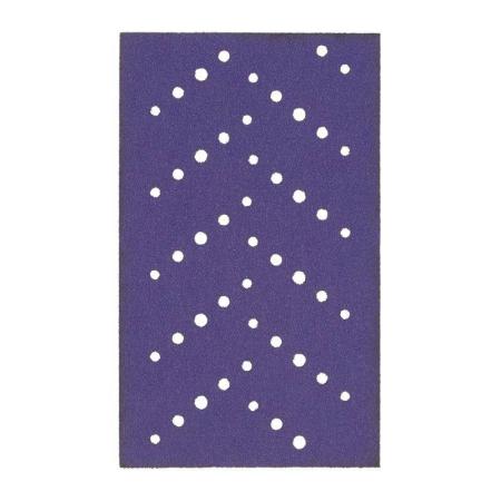 3M™ Cubitron™ II Hookit™ Purple Schleifstreifen 737U, 80 mm x 133 mm, Multihole, 120+, 51589
