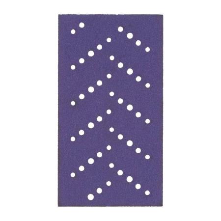 3M™ Cubitron™ II Hookit™ Purple Schleifstreifen 737U, 70 mm x 127 mm, Multihole, 80+, 51386