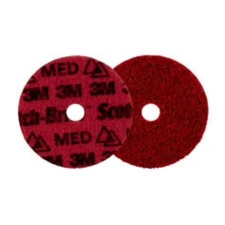 Scotch-Brite™ Präzisions-Vliesscheibe, PN-DH, Mittel, 100 mm x 16 mm, 25/Innenverpackung, 100 Stück/Karton